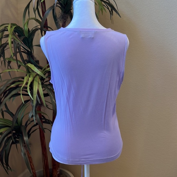 Maxime Lavender Satin Tank Top - Picture 3 of 5